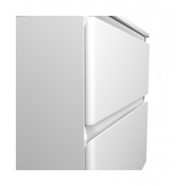 Тумба Сорренто 100-A с умывальником Su-100 белая подвесная