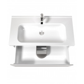 Тумба Палермо 100-U с умывальником ID-100 белый