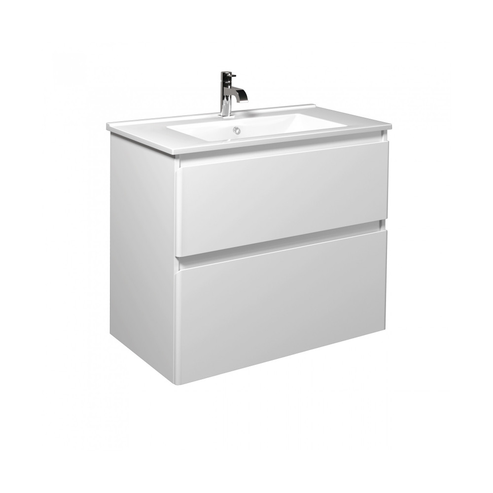 Тумба Палермо 80-U с умывальником SU-80 белый