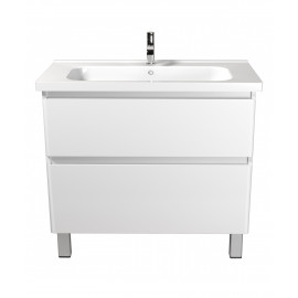 Тумба Палермо 90-U с умывальником ID-90 белый