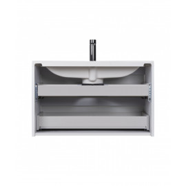 Тумба Marko 80-A с умывальником Cosmopolitan 80 белая