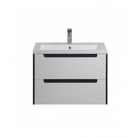 Тумба Paula 60-A c умывальником Cosmopolitan 60 белая/графит