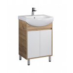 Тумба Oslo 60 Wood c умывальником Runa 60 дуб крафт/белая