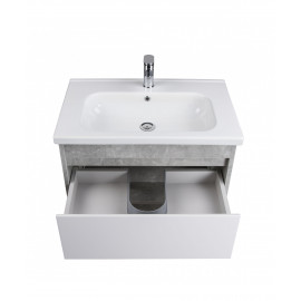 Тумба Oslo 70 Loft с умывальником Ideal 70 бетон/белая