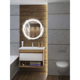 Зеркало с LED подсветкой Sunny 80x80 S с сенсором