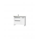 Тумба Айсик 100 с умывальником Isik 100 белая напольная