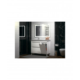 Тумба Айсик 100 с умывальником Isik 100 белая напольная