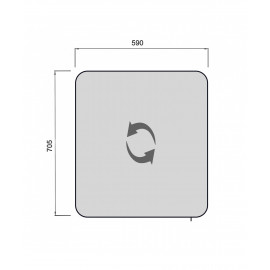 Зеркальный шкаф для ванной комнаты Сорренто ЗШ-60