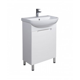 Тумба Тетрис 50 с умывальником Arteco 50 белая