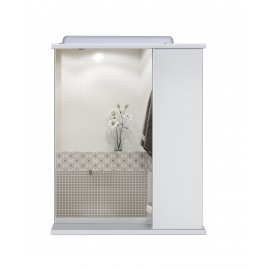 Зеркало со шкафчиком СТ-60 белое