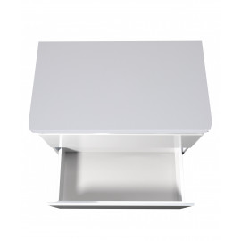 Тумба Сорренто 80-A ST со столешницей белая подвесная