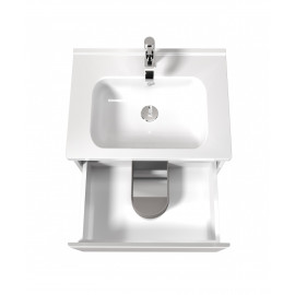 Тумба Палермо 60-U с умывальником ID-60 белый