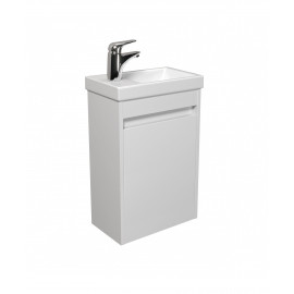Тумба Сити 40-А с умывальником Como 40 белая подвесная