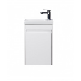Тумба Сити 40-А с умывальником Como 40 белая подвесная