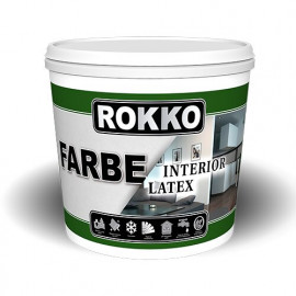 Краска водно-дисперсионная интерьерная латексная Rokko