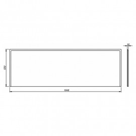 Панель UNI 2 фронтальна 170 д/прямокутної ванни, МДФ
