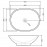 Раковина SOLO 36,5х49,5, овальна