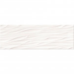 Кахель д/стіни STRUCTURE PATTERN WHITE WAVE STRUCTURE 25х75