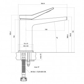 Набір B247 Змішувач Cromo раковина+Змішувач Cromo ванна/душ+Душ комплект Neno