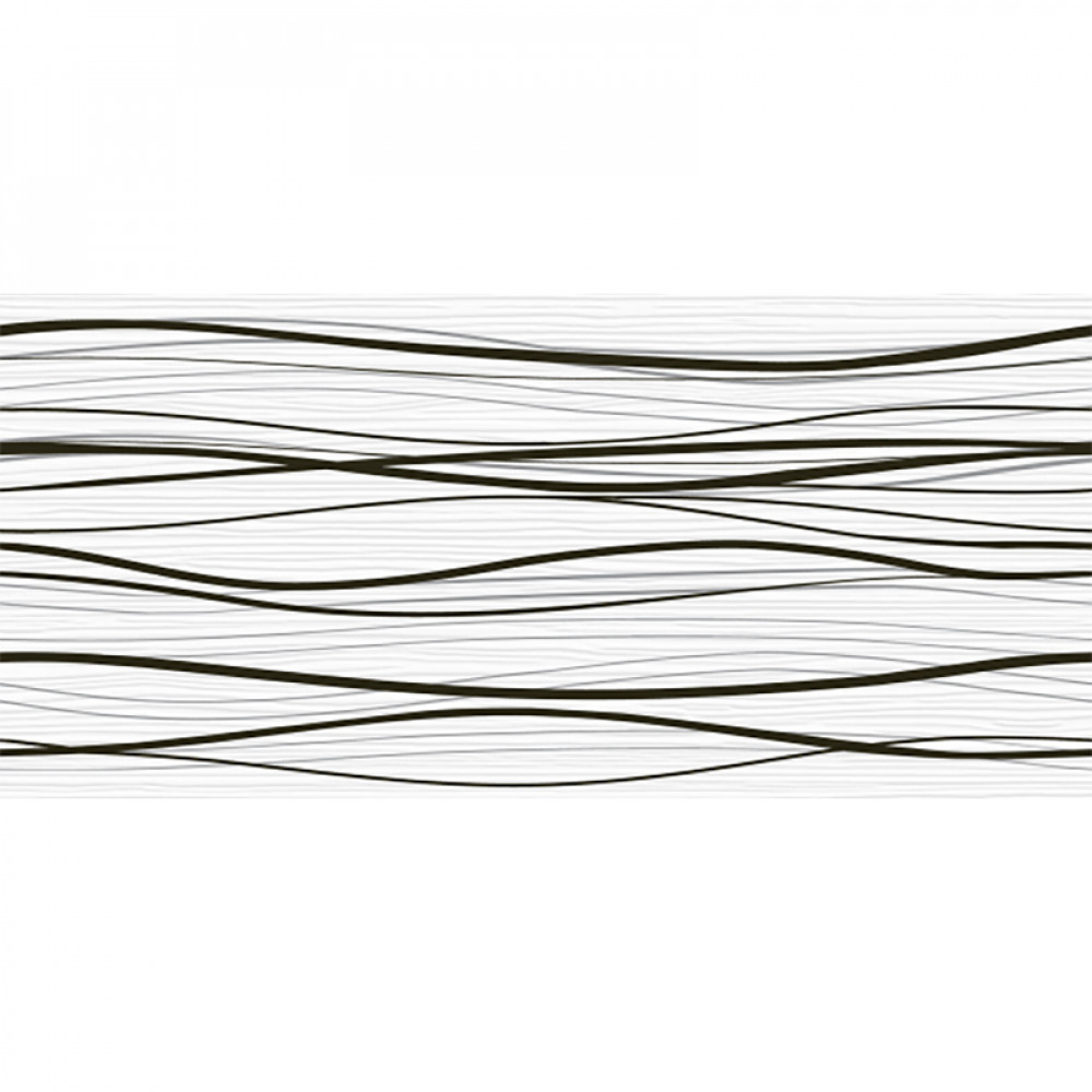 Кахель д/стіни STATUS QUO Білий 061-1/Р (малюнок) 23х50