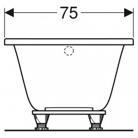 Ванна акрилова SELNOVA 170х75 + ніжки