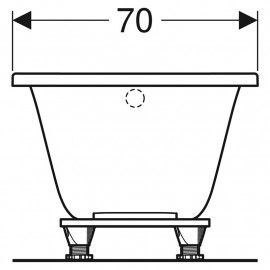 Ванна акрилова SELNOVA 170х70 + ніжки