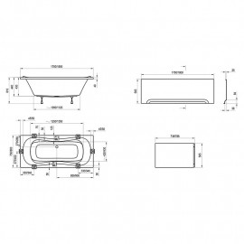 Ванна акрил. CAMPANULA 2 170х75