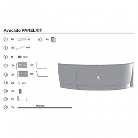 Кріплення д/панелі АВОКАДО
