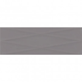 Кахель д/стіни DARK GREY LINES STRUCTURE GLOSSY 25х75