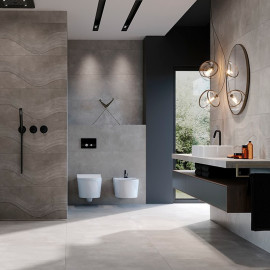 Кахель д/стіни CONCRETE SEA GREY MATT 39,8х119,8