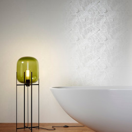 Кахель д/стіни GREEN SHOW LEAVES SATIN 39,8х119,8