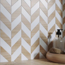 Кахель д/стіни LOVE YOU WHITE STRUCTURE SATIN 29х89