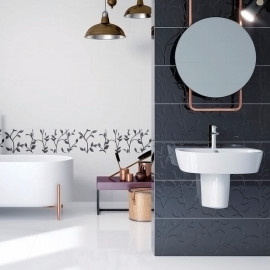 Кахель д/стіни WINTER VINE BLACK STRUCTURE 29х89