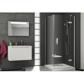 НЕПОДВИЖНАЯ СТЕНКА ДЛЯ ДУША SMPS-100 L ХРОМ TRANSPARENT