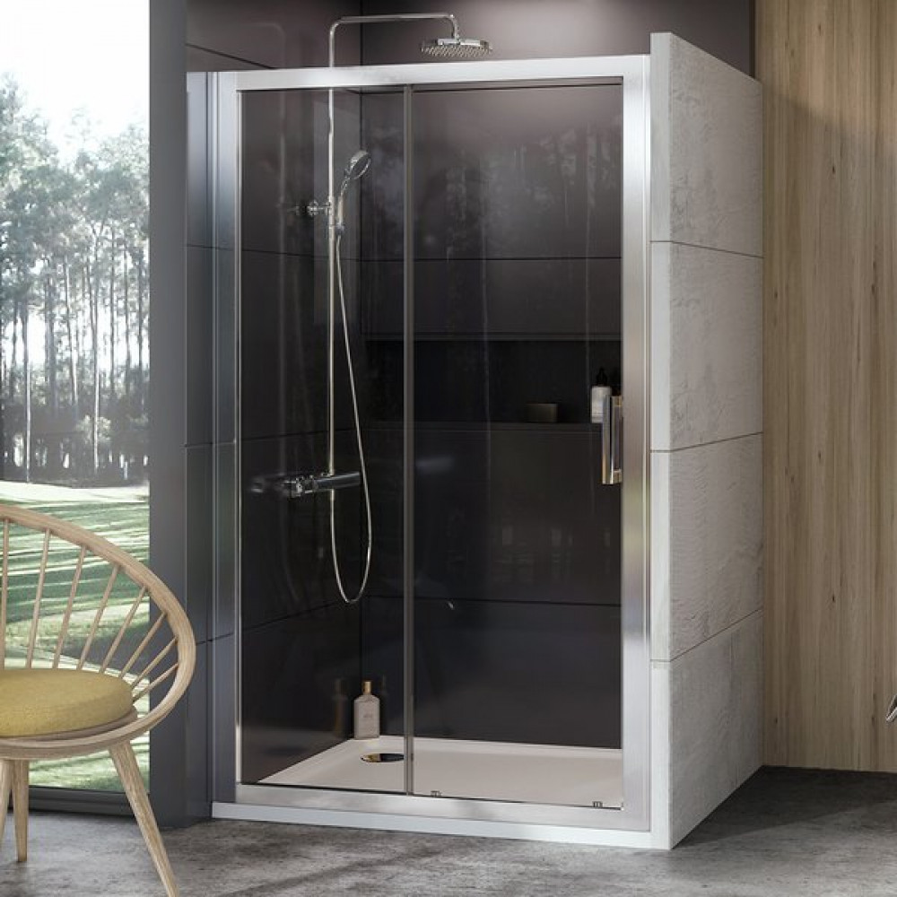 ДУШЕВЫЕ ДВЕРИ 10DP2-110 САТИН TRANSPARENT