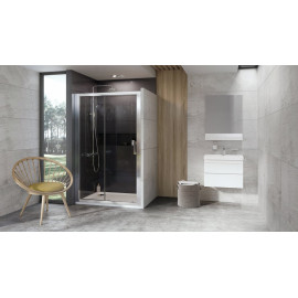 ДУШЕВЫЕ ДВЕРИ 10DP2-100 БЕЛЫЙ TRANSPARENT