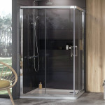 ДУШЕВАЯ КАБИНА 10AP4-120/90 ПОЛИР. АЛЮМ. TRANSPARENT