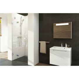 ДУШЕВЫЕ ДВЕРИ BSD2-100 A-L ХРОМ TRANSPARENT (990-1005)