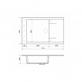 Гранітні мийки Almeria