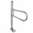 Поручень Laris напольный откидной с держателем (перемычкой)