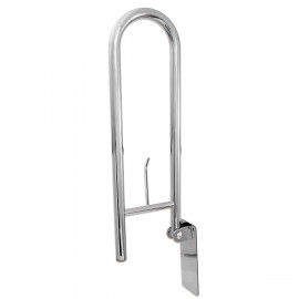 Поручень Laris настенный откидной (с держателем для бумаги)