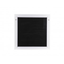 Зеркало Роял белый цвет 100 см патина серебро