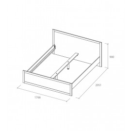 Кровать Малага 1600