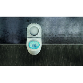 Унитаз подвесной безободковый City с функциею биде, сиденье Bella Soft-Close  + смеситель