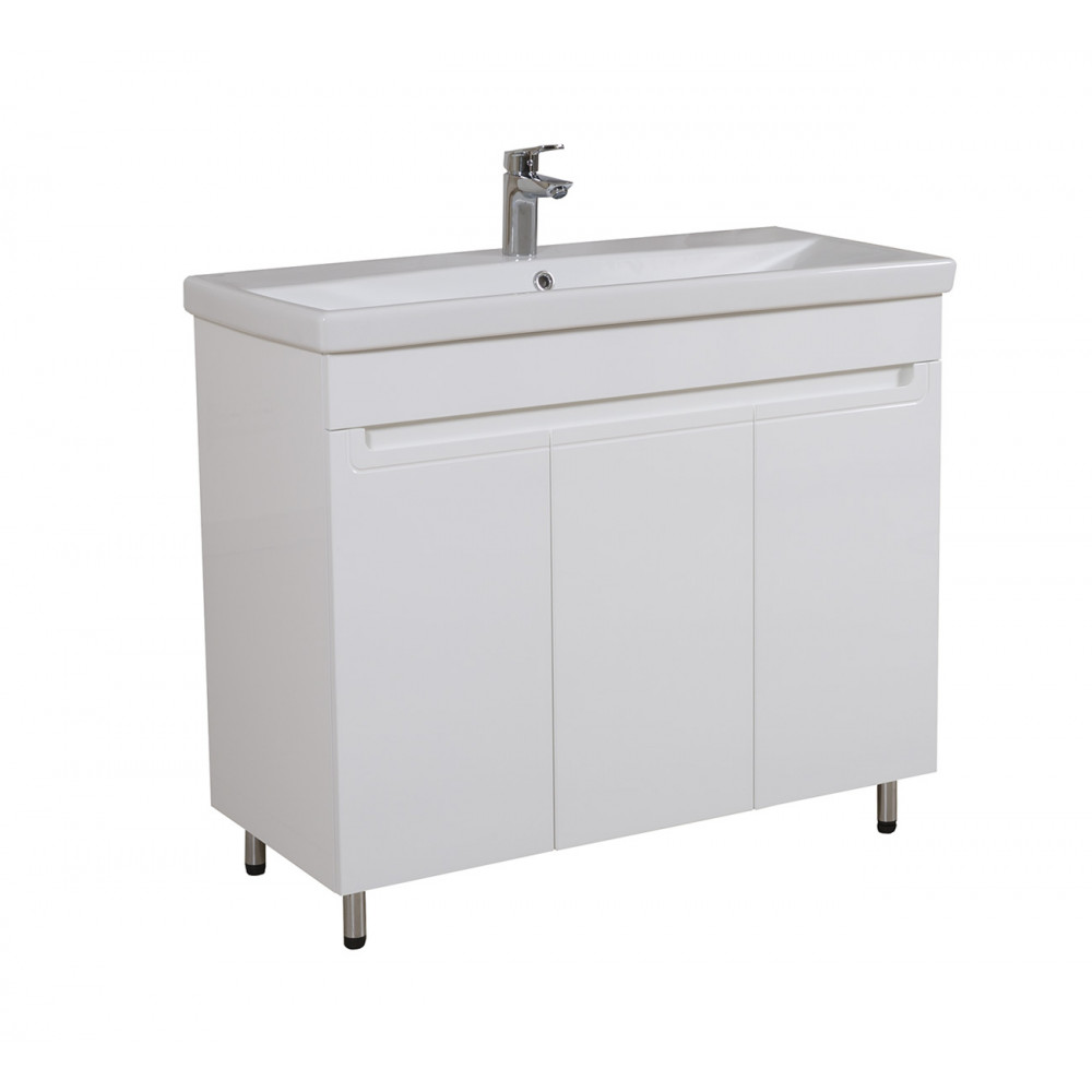 Тумба Омега напольная 100 см с умывальником Элит