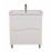 Тумба Альфа напольная 80 см белая с умывальником Элит