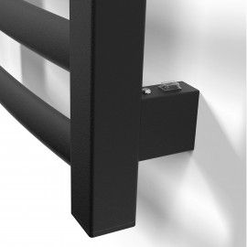 Модуль скрытого эл.подключения с выключателем (для профильной стойки) Черный