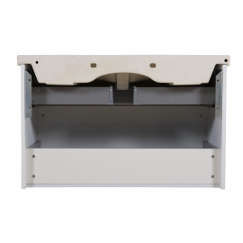 Тумба Элит консольная 100 см с умывальником Элит (Белый мат)