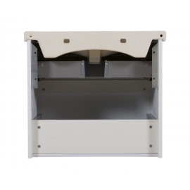 Тумба Элит консольная 70 см с умывальником Элит (Белый мат)