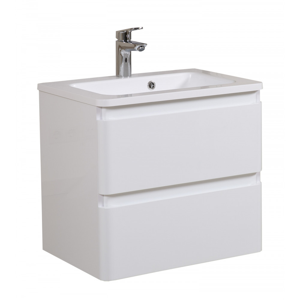 Тумба Акцент Консольная 60 см с Умывальником Альфа